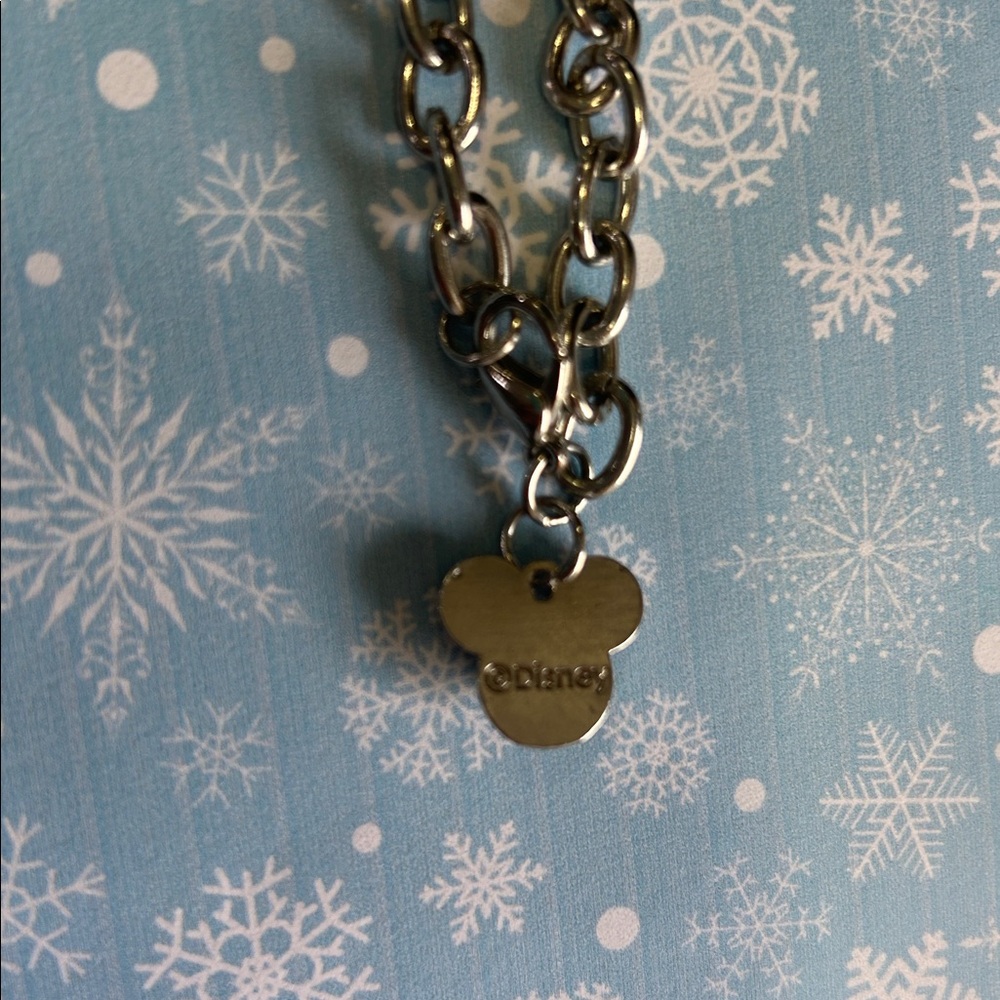 Disney Chain Bracelet with Black Mickey Mouse Charm - Picture 4 of 5